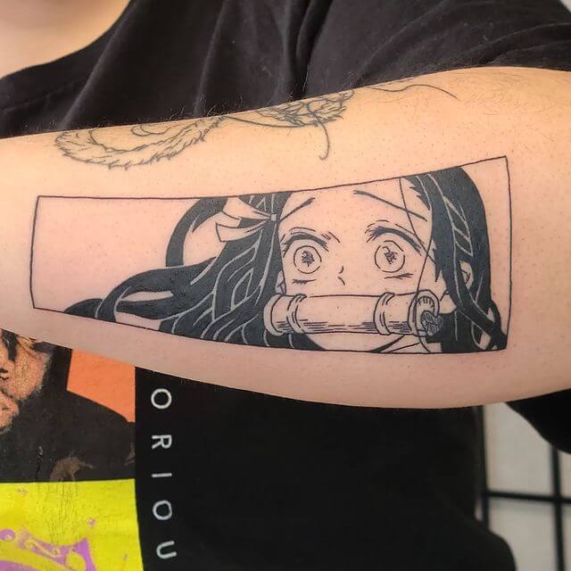 Nezuko Arm Tattoo