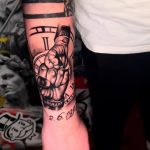 Father son Fist Bump Tattoo